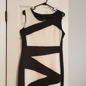 Black and cream dress